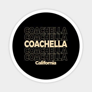 Coachella California Repeating Text Magnet